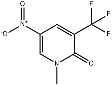 1-Methyl-5-nitro-3-trifluoromethyl-1H-pyridin-2-one 结构式