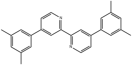 4,4′-ビス(3,5-ジメチルフェニル)-2,2′-ビピリジン 化学構造式