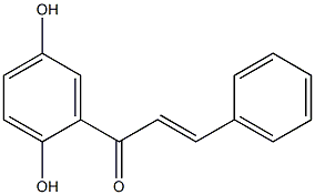 1-(2,5-DIHYDROXYPHENYL)-3-PHENYLPROP-2-EN-1-ONE, 19312-13-1, 结构式