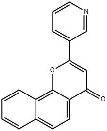 4H-Naphtho[1,2-b]pyran-4-one, 2-(3-pyridinyl)- 结构式