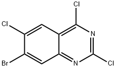 7-Bromo-2,4,6-trichloroquinazoline 结构式