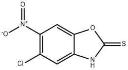 5-chloro-6-nitro-1,3-benzoxazole-2-thiol, 199293-10-2, 结构式