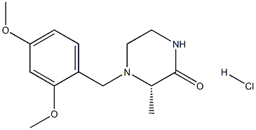 (S)-4-(2,4-Dimethoxybenzyl)-3-methylpiperazin-2-one hydrochloride Structure