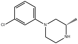 (S)-1-(3-氯苯基)-3-甲基哌嗪,203393-16-2,结构式