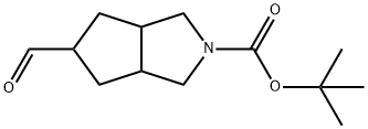 2-BOC-HEXAHYDROCYCLOPENTA[C]PYRROLE-5-CARBALDEHYDE Struktur