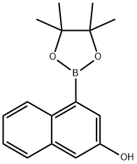 4-(4,4,5,5-tetramethyl-1,3,2-dioxaborolan-2-yl)-2-naphthol Structure