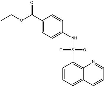 ethyl 4-(quinolin-8-ylsulfonylamino)benzoate Structure