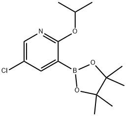 5-氯-2-异丙氧基吡啶-3-硼酸频哪醇酯,2121511-57-5,结构式