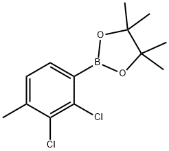 2-(2,3-Dichloro-4-methylphenyl)-4,4,5,5-tetramethyl-1,3,2-dioxaborolane Struktur