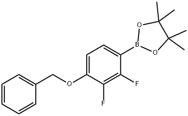 4-(Benzyloxy)-2,3-difluorophenylboronic acid pinacol ester Struktur