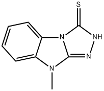 9-methyl-2,9-dihydro-3H-benzo[4,5]imidazo[2,1-c][1,2,4]triazole-3-thione Struktur