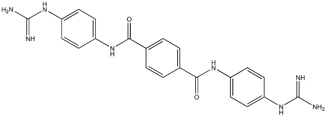 1,4-Benzenedicarboxamide,N1,N4-bis[4-[(aminoiminomethyl)amino]phenyl]- Structure