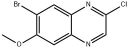 7-Bromo-2-chloro-6-methoxyquinoxaline 结构式