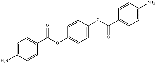 [4-(4-氨基苯甲酰基)氧苯基]4-氨基苯甲酸酯, 22095-98-3, 结构式