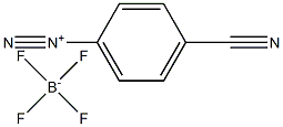 Benzenediazonium, 4-cyano-, tetrafluoroborate(1-) Structure
