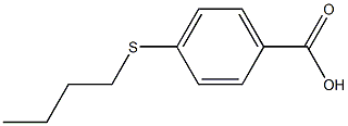 4-(n-Butylthio)benzoic acid 化学構造式