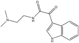 N-(2-(dimethylamino)ethyl)-2-(1H-indol-3-yl)-2-oxoacetamide Struktur