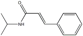 2-Propenamide,N-(1-methylethyl)-3-phenyl- 化学構造式