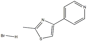 2-甲基-4-(吡啶-4-基)噻唑, 23899-32-3, 结构式