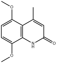2(1H)-Quinolinone,5,8-dimethoxy-4-methyl- Structure