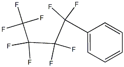 Benzene, (nonafluorobutyl)- Structure