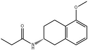 N-[(2R)-1,2,3,4-Tetrahydro-5-methoxy-2-naphthalenyl]propanamide 化学構造式