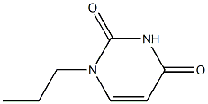 2,4(1H,3H)-Pyrimidinedione,1-propyl- Struktur