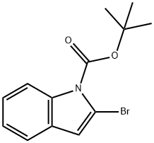 叔-丁基 2-溴-1H-吲哚-1-甲酸基酯, 249608-77-3, 结构式
