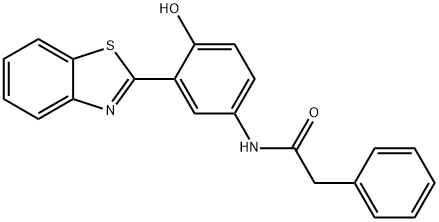 N-(3-(benzo[d]thiazol-2-yl)-4-hydroxyphenyl)-2-phenylacetamide 结构式