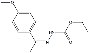 Hydrazinecarboxylicacid, 2-[1-(4-methoxyphenyl)ethylidene]-, ethyl ester