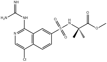 256478-50-9 2-{[(4-chloro-1-guanidino-7-isoquinolinyl)sulphonyl]amino}isobutyric acid methyl ester
