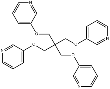 3,3'-[[2,2-bis[(3-pyridinyloxy)methyl]-1,3-propanediyl]bis(oxy)]bis-Pyridine Struktur