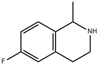 6-フルオロ-1-メチル-1,2,3,4-テトラヒドロイソキノリン 化学構造式