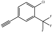 1-氯-4-乙炔基-2-(三氟甲基)苯 结构式