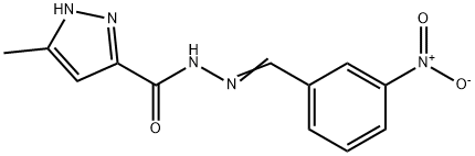 (E)-3-methyl-N-(3-nitrobenzylidene)-1H-pyrazole-5-carbohydrazide,293323-96-3,结构式