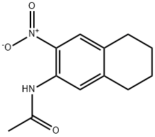 N-{3-nitro-5,6,7,8-tetrahydro-2-naphthalenyl}acetamide 化学構造式