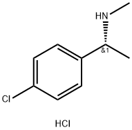 (R)-1-(4-クロロフェニル)-N-メチルエタンアミン塩酸塩 化学構造式