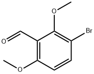 3-溴-2,6-二甲氧基苯甲醛, 29866-51-1, 结构式