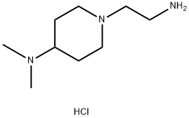 1-(2-aminoethyl)-N,N-dimethylpiperidin-4-amine hydrochloride,300578-44-3,结构式