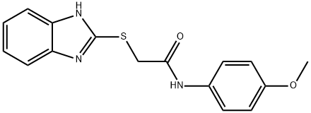2-((1H-benzo[d]imidazol-2-yl)thio)-N-(4-methoxyphenyl)acetamide Struktur
