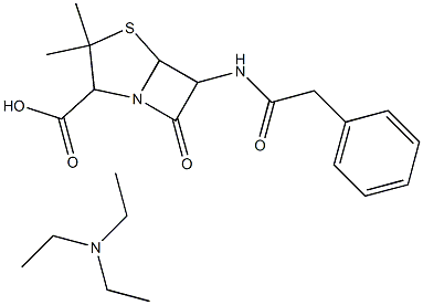 N,N-diethylethanamine: 3,3-dimethyl-7-oxo-6-[(2-phenylacetyl)amino]-4-thia-1-azabicyclo[3.2.0]heptane-2-carboxylic acid