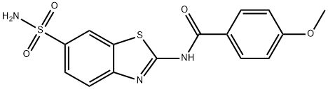 4-methoxy-N-(6-sulfamoylbenzo[d]thiazol-2-yl)benzamide Struktur