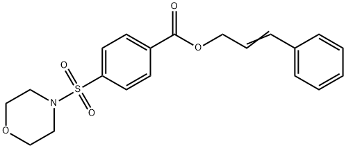 cinnamyl 4-(morpholinosulfonyl)benzoate Structure