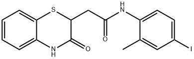 N-(4-iodo-2-methylphenyl)-2-(3-oxo-3,4-dihydro-2H-benzo[b][1,4]thiazin-2-yl)acetamide Struktur