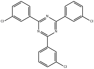 2,4,6-tris(3-chlorophenyl)-1,3,5-triazine Struktur
