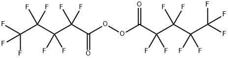 Peroxide, bis(2,2,3,3,4,4,5,5,5-nonafluoro-1-oxopentyl) 化学構造式