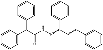 N'-(1,3-diphenyl-2-propen-1-ylidene)-2,2-diphenylacetohydrazide Struktur