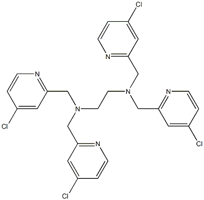 N1,N1,N2,N2-tetrakis[(4-chloro-2-pyridinyl)methyl]-1,2-Ethanediamine,312321-74-7,结构式