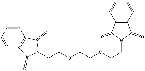 N,N′-[エチレンビス(オキシエチレン)]ジフタルイミド 化学構造式