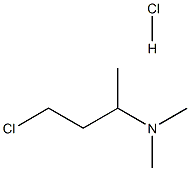 4-Chloro-N,N-dimethyl-2-butanamine Hydrochloride 结构式
